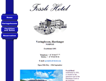 Tablet Screenshot of fossli-hotel.com